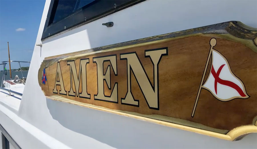 Boat called Amen