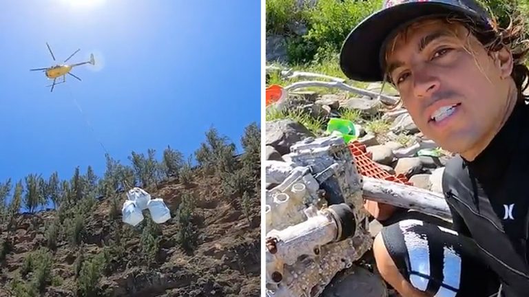 Kai Lenny Jaws beach cleanup