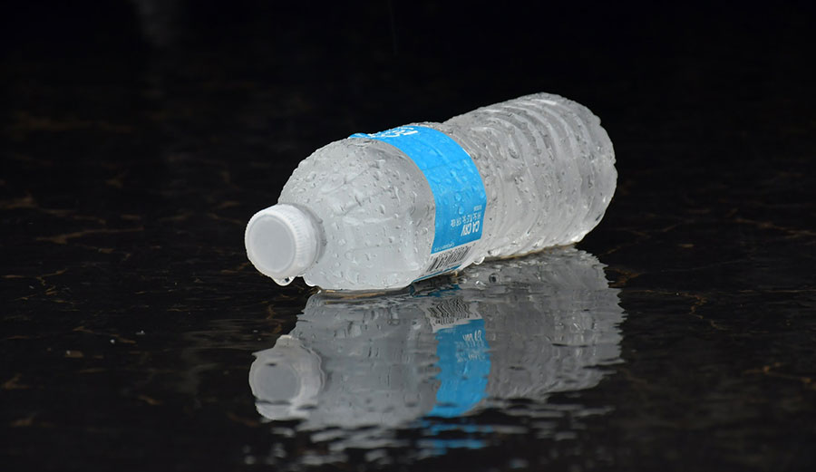 plastic water bottle