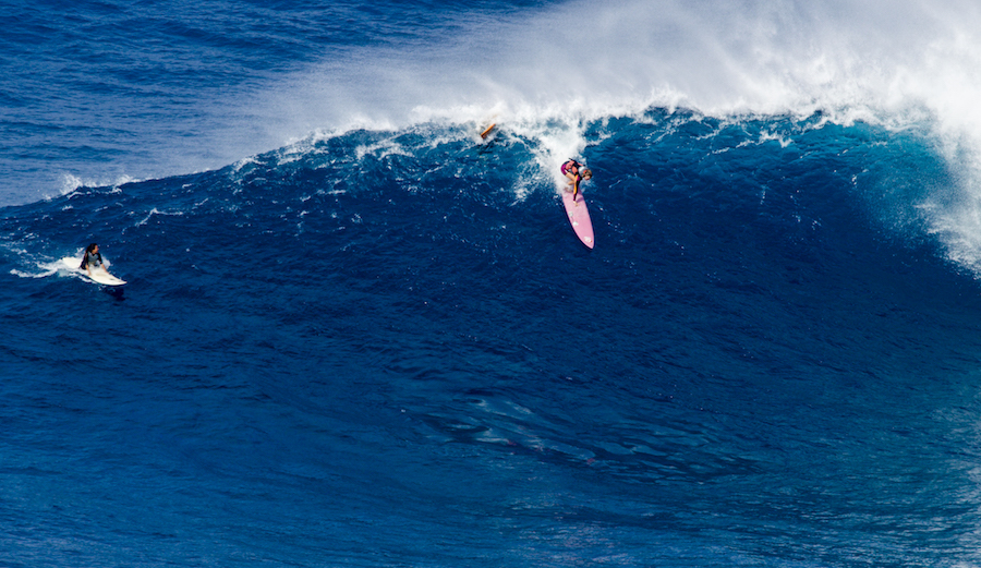 Bethany Hamilton surfs Jaws