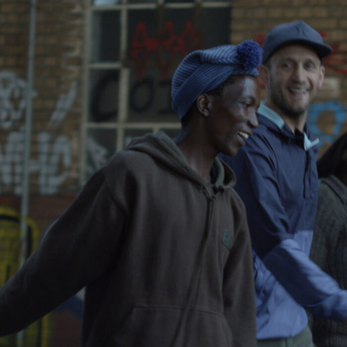 Frank Solomon and Mokete Mokete in Newtown Johannesburg