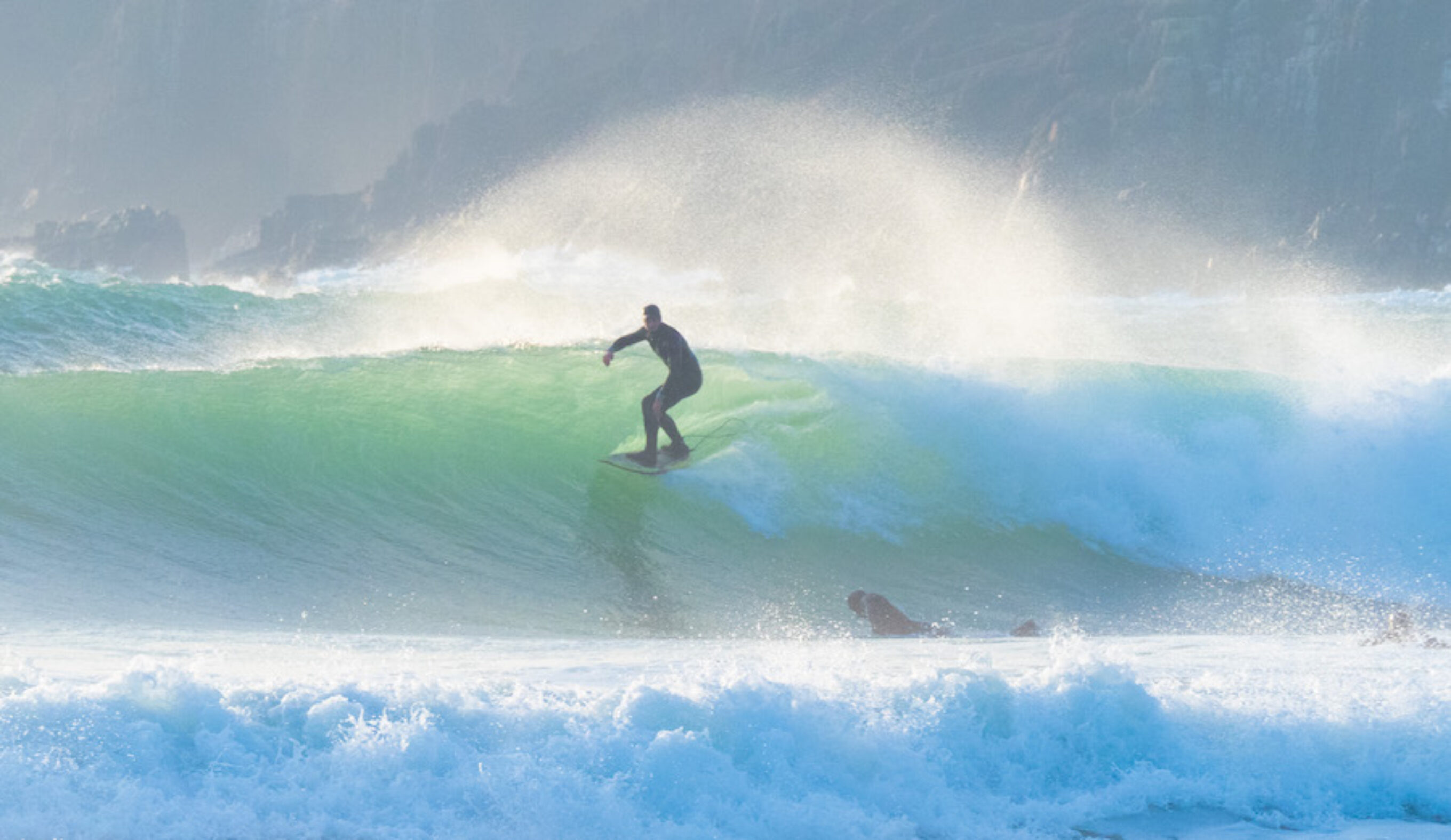 Surfing Pembrokeshire Wales