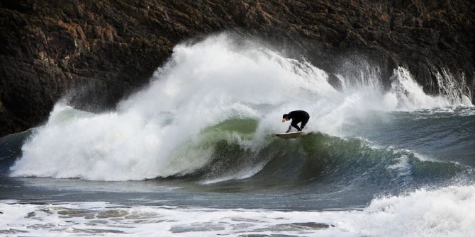 Surfing Pembrokeshire, Wales