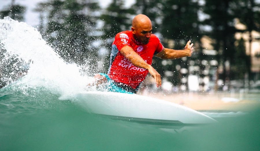 Kelly Slater at the Vissla Sydney Surf Pro