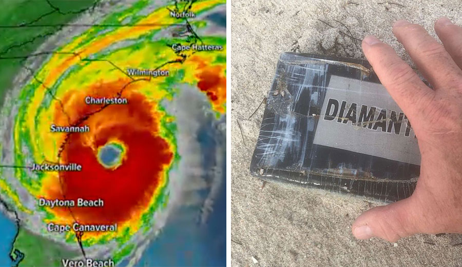 Cocaine on beaches in Florida after Hurricane Dorian