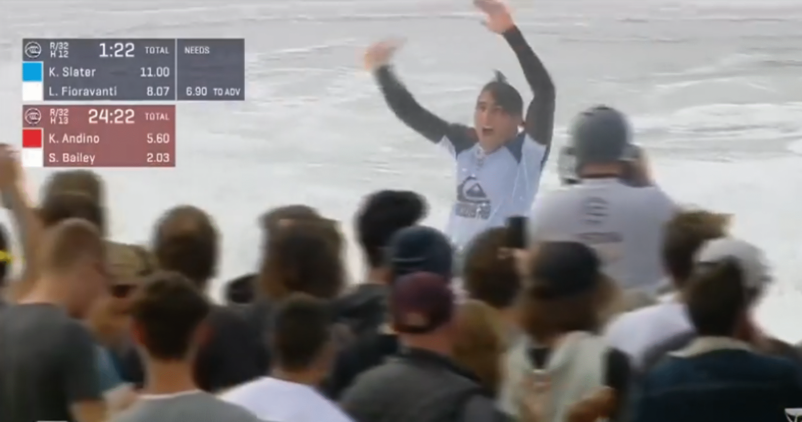 Leo Fioravanti Was Pretty Fired Up When He Beat Kelly Slater at the Quiksilver Pro France