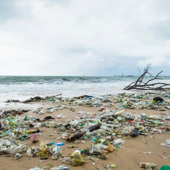 Plastic on Indonesian beach