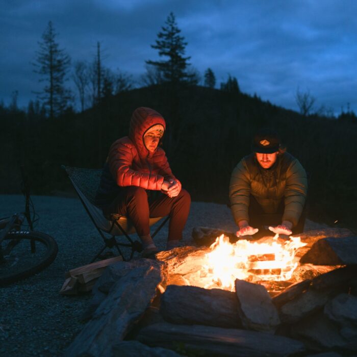 Hanging by the campfire