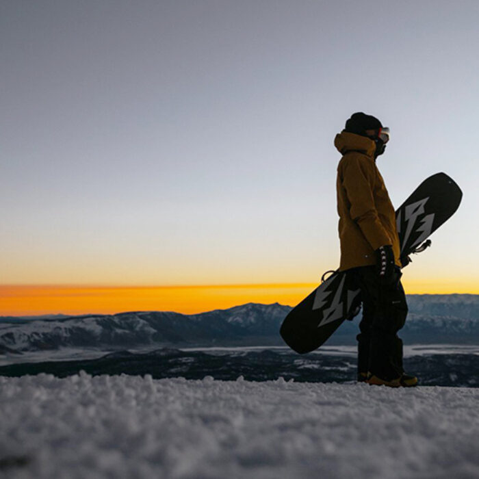Lonnie Kauk looks out on the Sierra Nevada Mountains