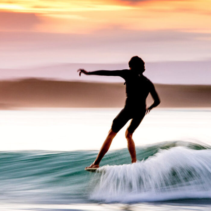 Longboard Surfer Slow Shutter Speed Learn Surf Photography