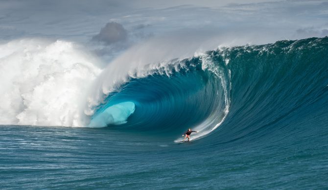Mark Healey Surfs Teahupoo Huge Wave