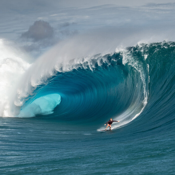 Mark Healey Surfs Teahupoo Huge Wave