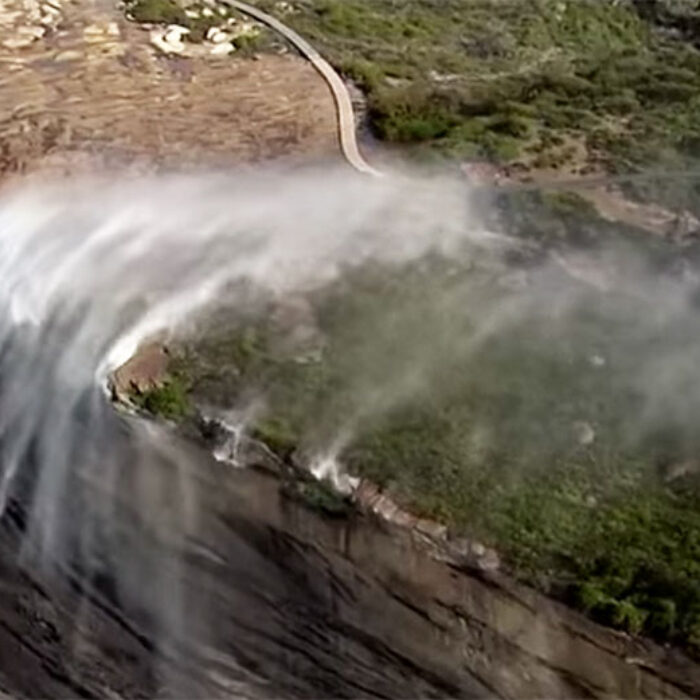 Reverse waterfall