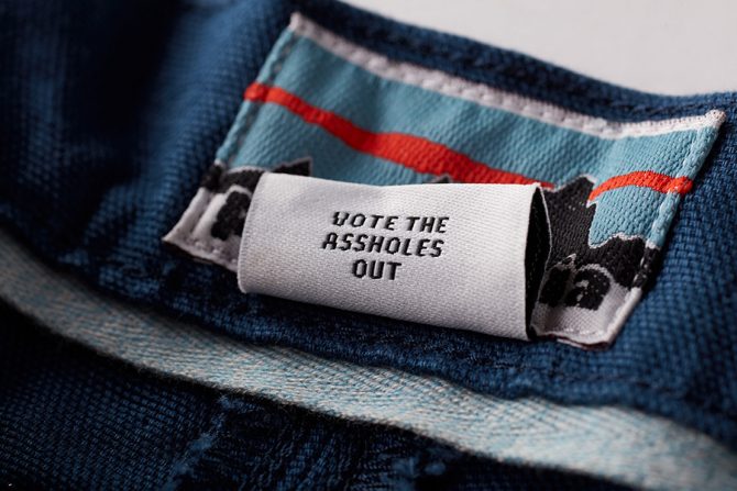 Patagonia Slips a Not-So-Subtle Message to Voters Into Its Clothing Line