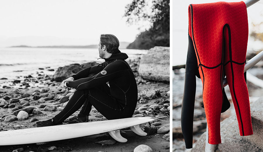 Body Glove Red Cell wetsuit interior