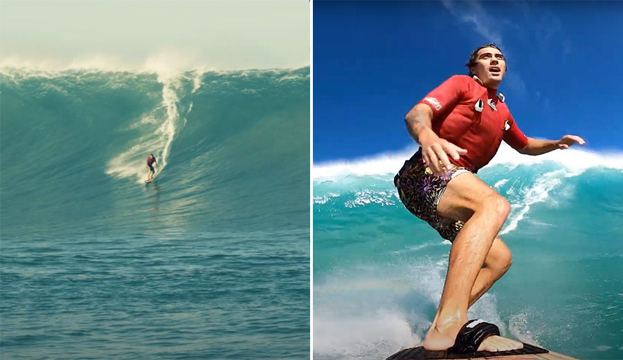 Koa Rothman Jaws Koa Rothman Tow Surfing at a Massive Oahu Outer Reef With a Tweaked ...