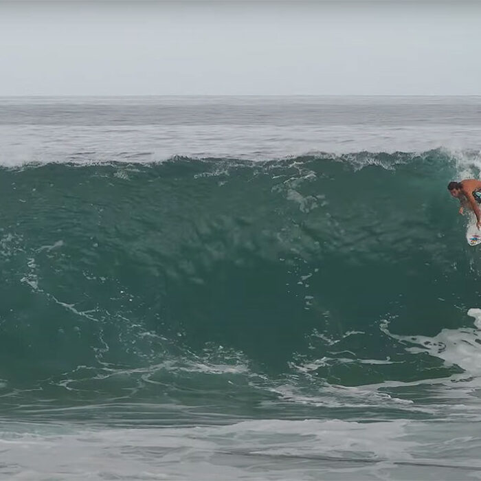 Mason Ho surfing at Keiki shorebreak