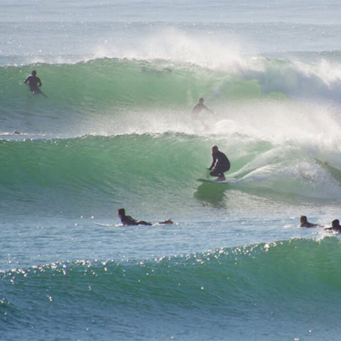 Surfers at Rincon Point Santa Barbara