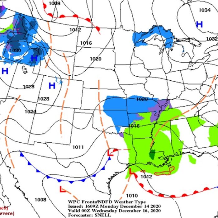 NOAA US forecast for Wednesday December 15