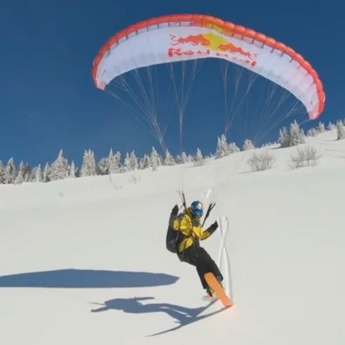 valentin delluc speedriding in the alps