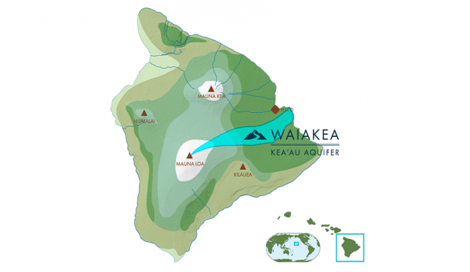 waiakea water map of aquafer