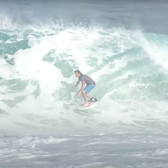 Ben Gravy surfing North Shore sandbar