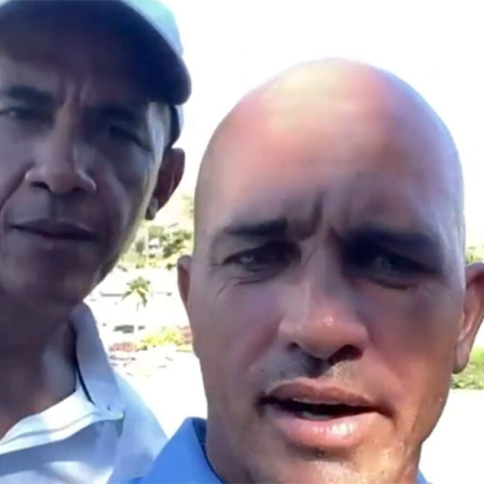 Kelly Slater and Barack Obama golfing in Hawaii