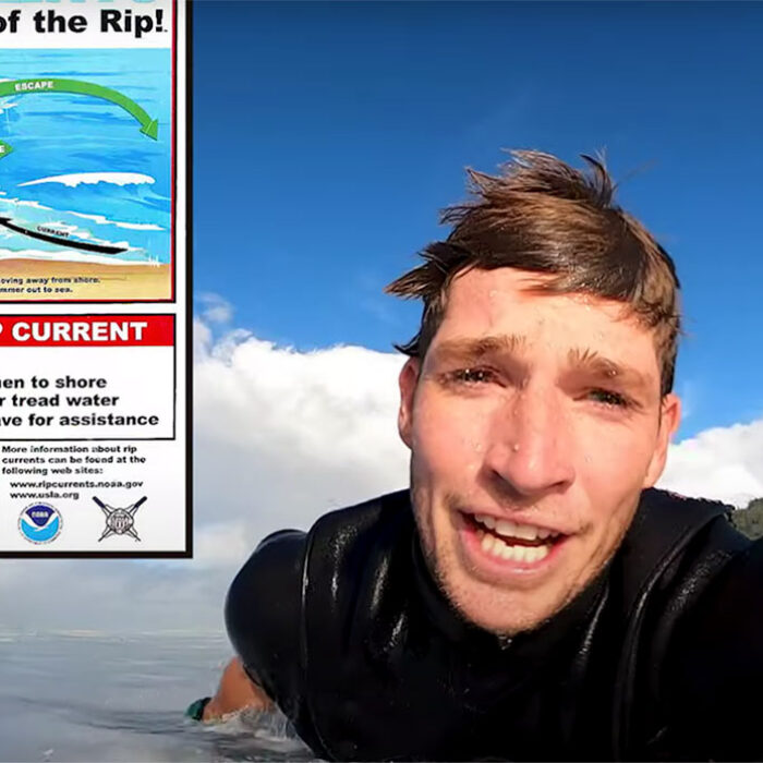Nathan Florence at Pipeline rip current