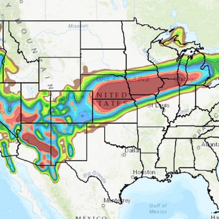 snow forecast map for the united states from NOAA