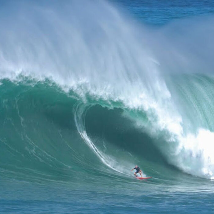 Waimea Bay big wave surfer