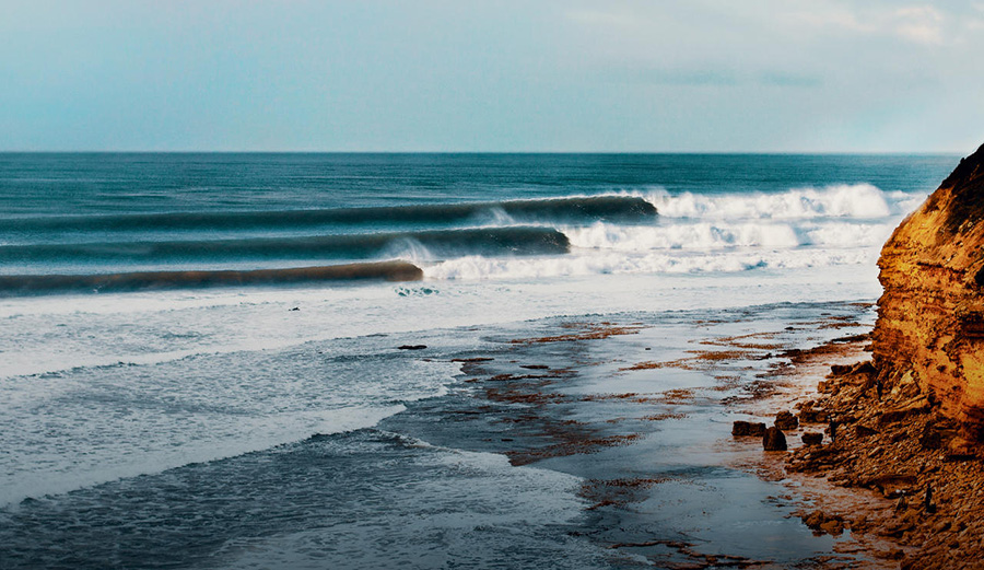 Firing waves at Bells Beach Australia