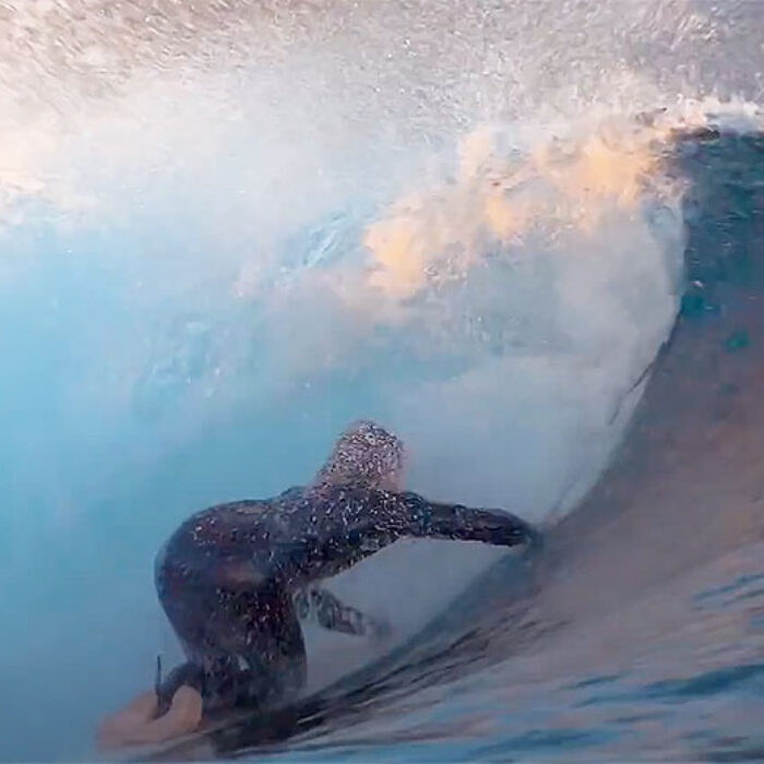 Harry Bryant surfing