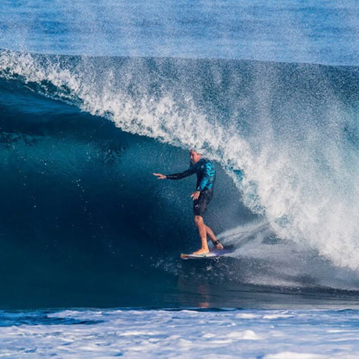Jamie O'Brien surfing at Backdoor Pipeline