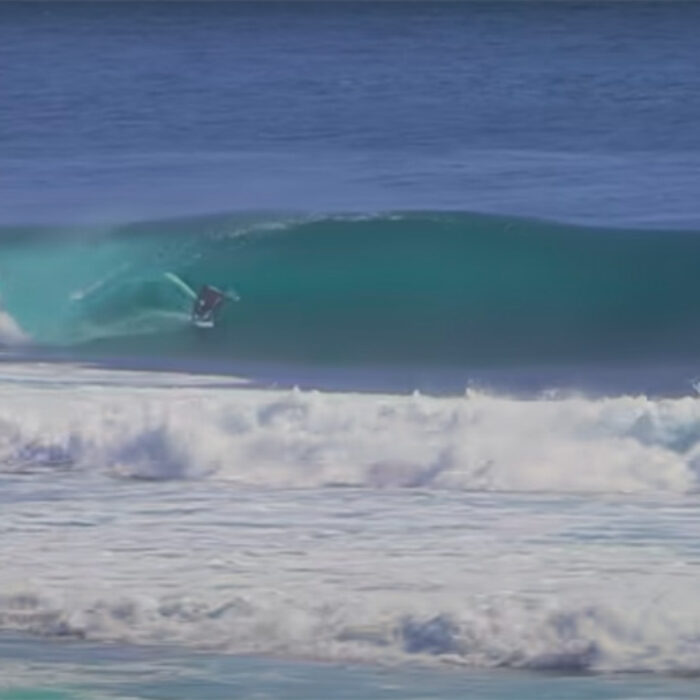 Kelly Slater in a barrel on the island of Bali