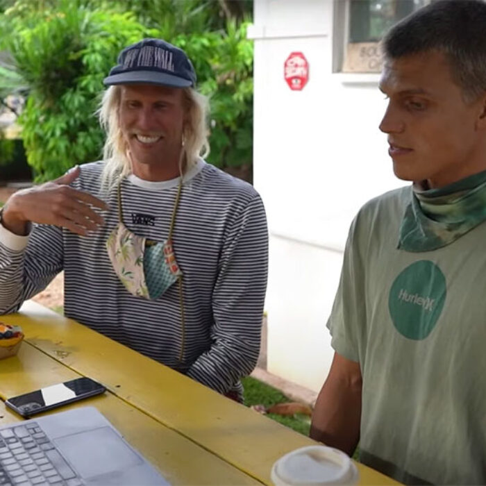 Dane Gudauskas and Koa Smith talking about the Vans Triple Crown of Surfing
