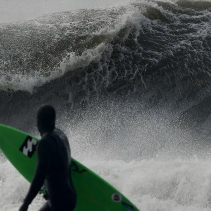 A big barrel on the New Jersey coast