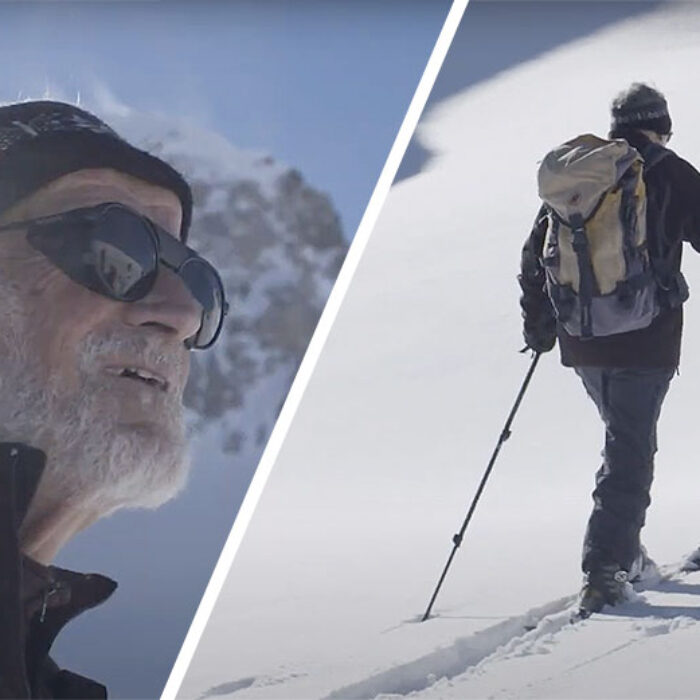 Roland Cachot skiing in the Alps
