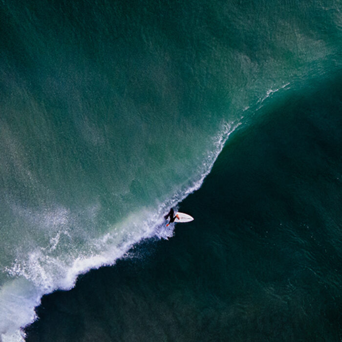 A man is barrelled in Florida from overhead