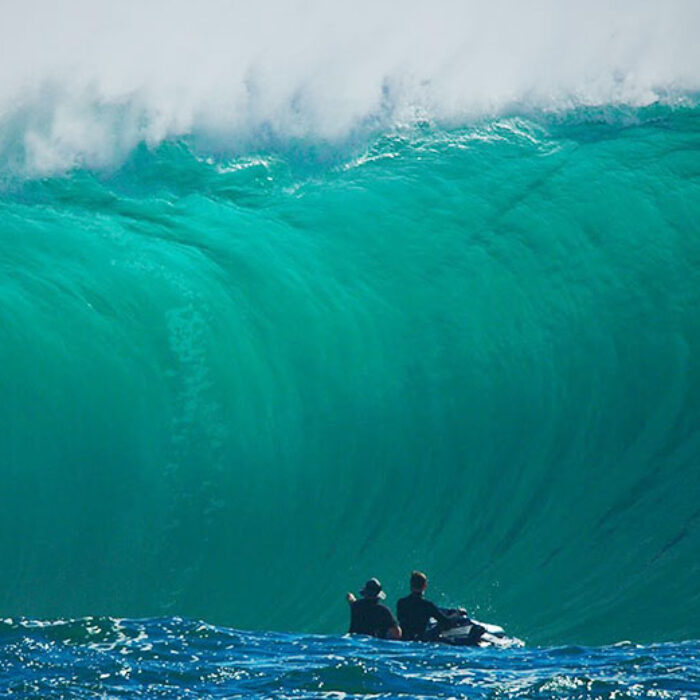 New South Wales surfers looking at wave