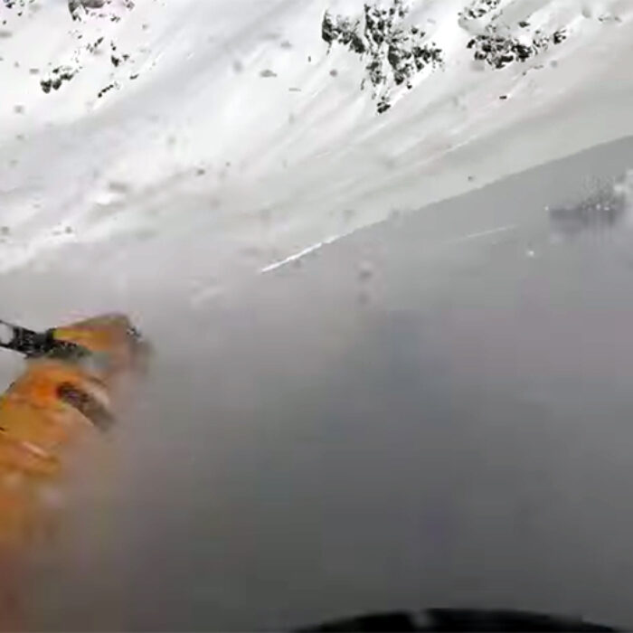 A skier is buried in an avalanche in France