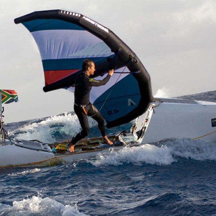 Chris Bertish crossing the Pacific Ocean