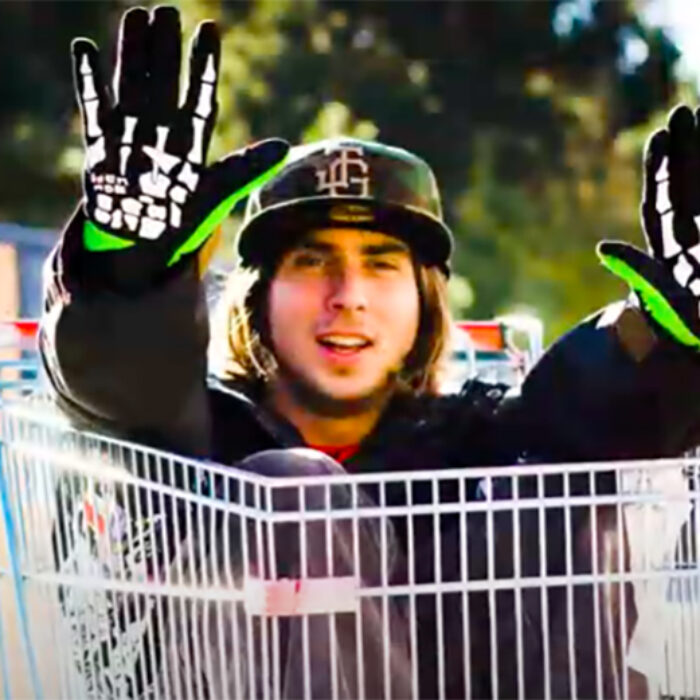 Danny Kass with a pair of grenade gloves