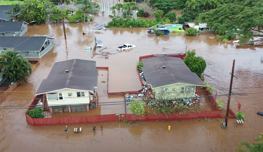 Flooded Haleiwa