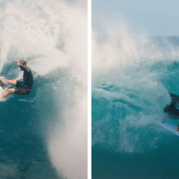 John John Florence and Koa Rothman surfing Rocky Point