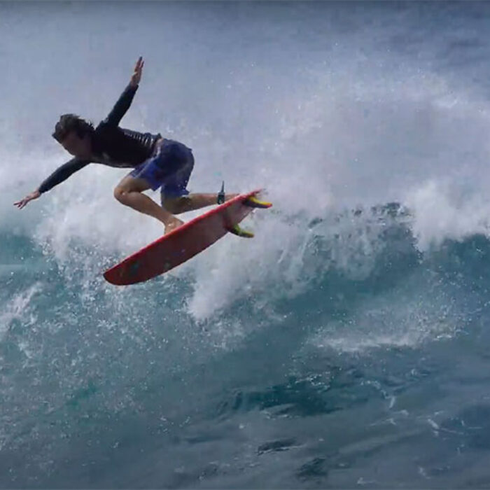 Mason Ho surfing on North Shore