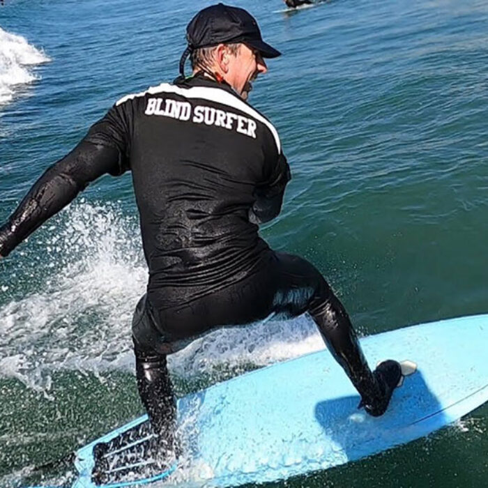 Pete Gustin Blind Surfer