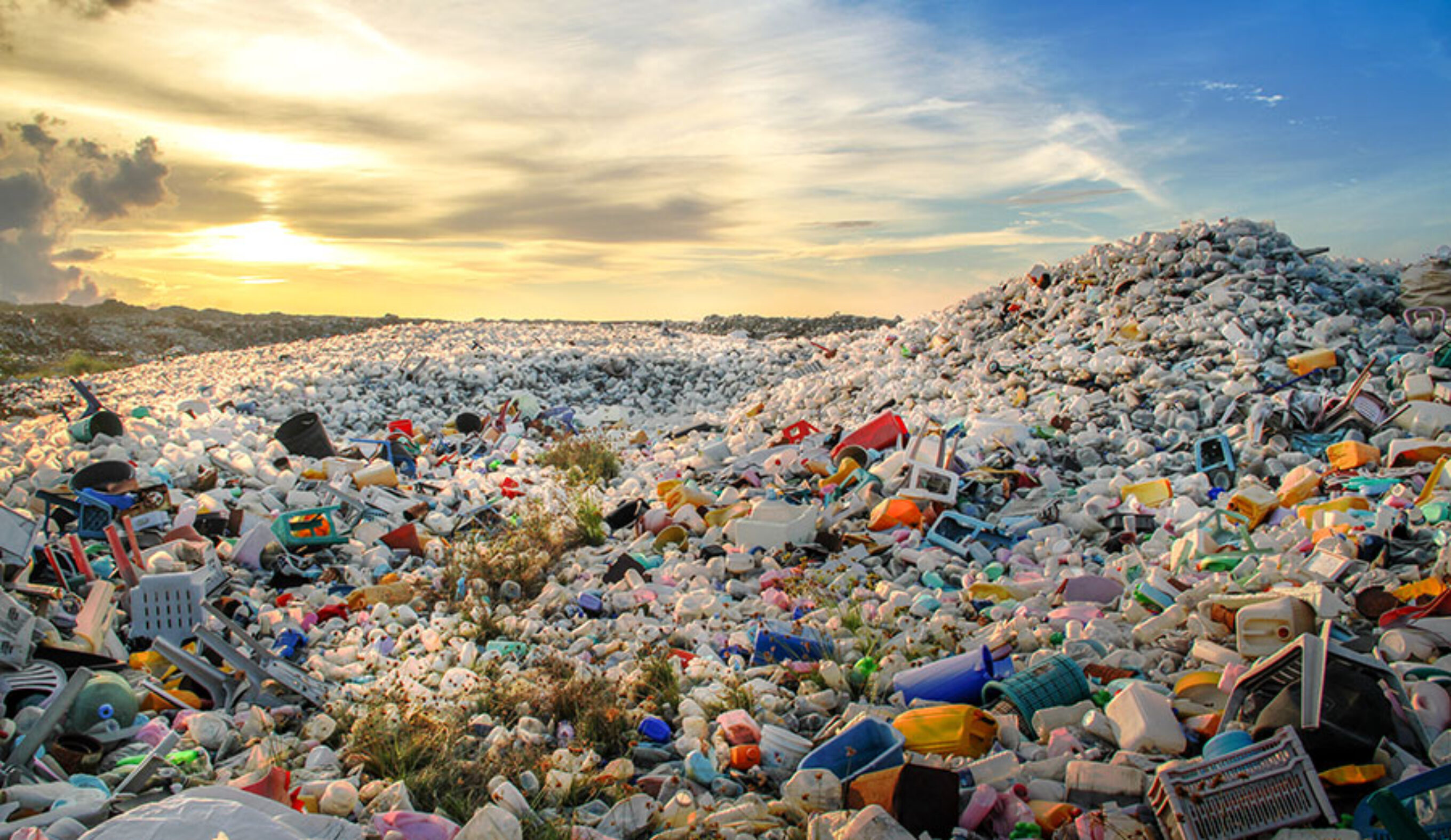 Mountains of plastic.