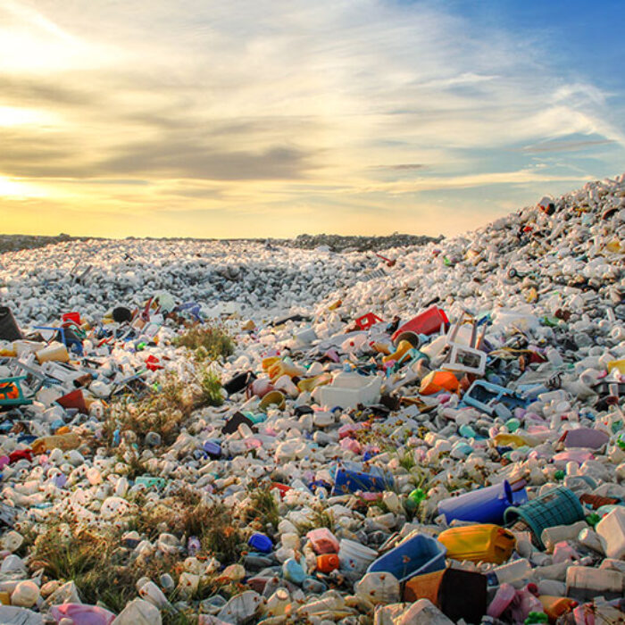 Mountains of plastic.
