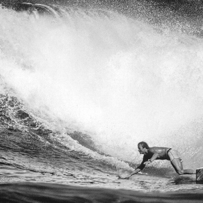 Simon Anderson, bottom turning on a big wave