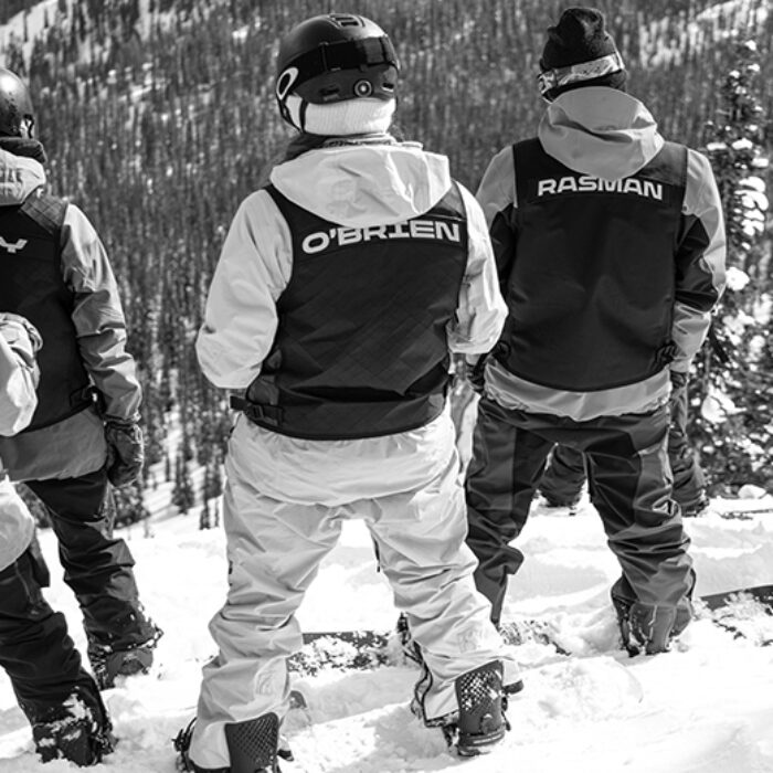 snowboarders get ready to go at the Natural Selection Tour Canada